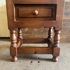 《売約済》【武蔵小山店】 バレンシア　アクタス　ACTUS スペイン　タイル　サイドテーブル　ミニチェスト　収納　木製　無垢　チェスト　引き出し　書類入れ　小物入れ　ナイトテーブル　drawer chest tile 検　ビンテージ　🚚 運搬無料エリア有 / 品川区 リサイクルショップ ランバールーム 武蔵小山店 ◀︎ 武蔵小山パルム 戸越銀座 隣の画像