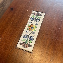 《売約済》【武蔵小山店】 バレンシア　アクタス　ACTUS スペイン　タイル　サイドテーブル　ミニチェスト　収納　木製　無垢　チェスト　引き出し　書類入れ　小物入れ　ナイトテーブル　drawer chest tile 検　ビンテージ　🚚 運搬無料エリア有 / 品川区 リサイクルショップ ランバールーム 武蔵小山店 ◀︎ 武蔵小山パルム 戸越銀座 隣の画像