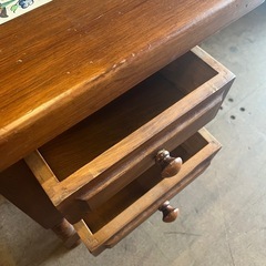 《売約済》【武蔵小山店】 バレンシア　アクタス　ACTUS スペイン　タイル　サイドテーブル　ミニチェスト　収納　木製　無垢　チェスト　引き出し　書類入れ　小物入れ　ナイトテーブル　drawer chest tile 検　ビンテージ　🚚 運搬無料エリア有 / 品川区 リサイクルショップ ランバールーム 武蔵小山店 ◀︎ 武蔵小山パルム 戸越銀座 隣の画像