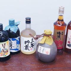 お酒　18本　まとめ売り★ブランデー2本　焼酎・泡盛4本　紹興酒等2本　ウイスキー1本　リキュール2本　ワイン7本☆泡盛陶器空瓶1個の画像