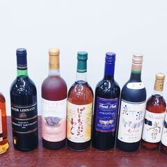 お酒　18本　まとめ売り★ブランデー2本　焼酎・泡盛4本　紹興酒等2本　ウイスキー1本　リキュール2本　ワイン7本☆泡盛陶器空瓶1個の画像