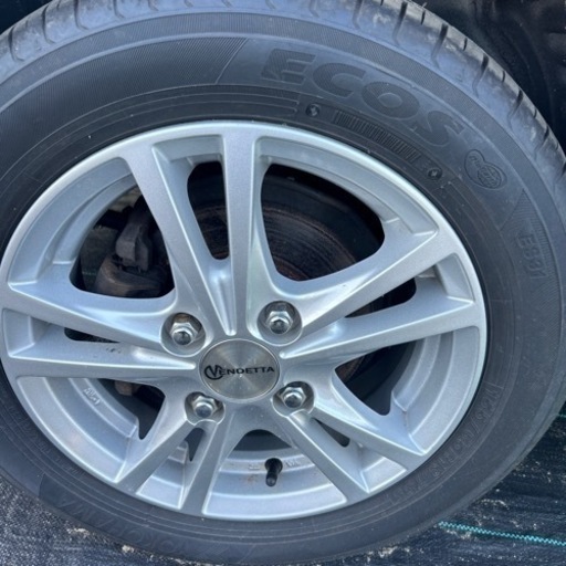 新古品‼️アルミホイール付きタイヤバリ山あり‼️