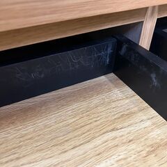 リビングボード 家具 85.8×70.5×37cm 中古 茶色 リサイクルショップ札幌　買取本舗　平岸店の画像