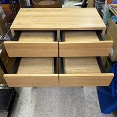 リビングボード 家具 85.8×70.5×37cm 中古 茶色 リサイクルショップ札幌　買取本舗　平岸店の画像