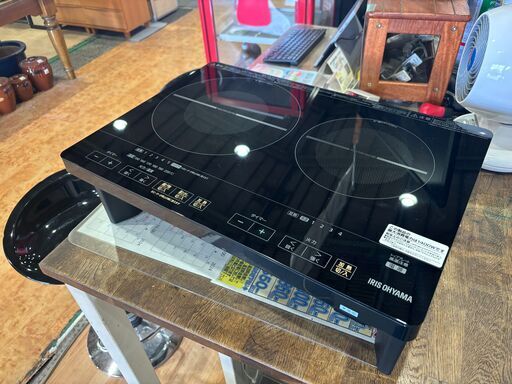 ✨安心の動作保証付✨アイリスオーヤマ　2019年製　IHクッキングヒーター　IHC-WKG2-B【愛市IFC051395-104】