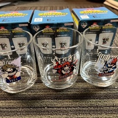 一番くじ　僕のヒーローアカデミア　グラス3個セット