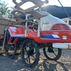 クボタ 田植え機 セル付き　4条 8.5馬力 SPA4ロータリー式　ガソリン モンロー 乗用型 田植機 田んぼ KUBOTA 農機具　動画ありの画像