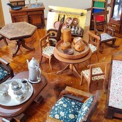 木製ミニチュア家具 14点セット