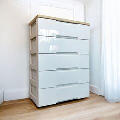 【売約済】【札幌引取限定】アイリスオーヤマ ウッドトップチェスト...