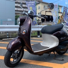 【超低走行🔥人気のFI車】YAMAHA ビーノ SA37J ブラ...