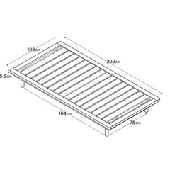 【無印良品】シングルベッドフレーム　脚付 無印良品シングルベッドフレーム☆脚付き