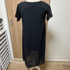 ラストプライス！チュニックミニワンピースシフォン☆ブラック黒の画像