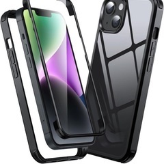 ✨新品✨iPhone14，13用ケース一体型スクリーンプロテクタ...