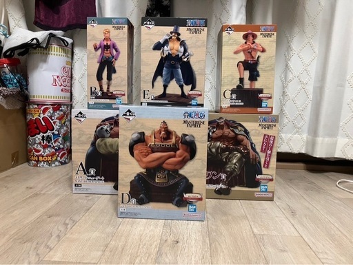 ワンピース一番くじ　白ひげ海賊団フィギュアセット　他おまけで下位賞多数付き