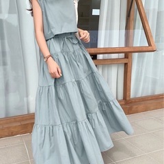 アビトーキョー　2WAY セットアップ風 フレンチスリーブティア...