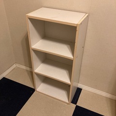 カラーボックス 白色３段