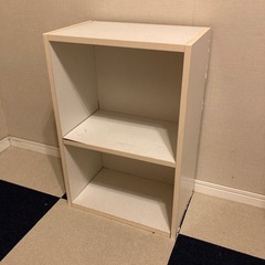 カラーボックス 白色２段