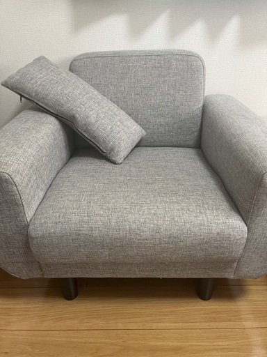 １人掛けソファ（グレー）