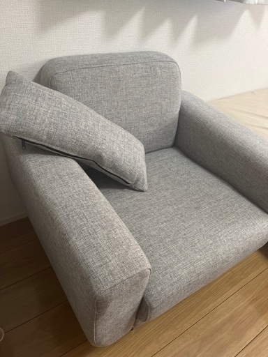 １人掛けソファ（グレー）