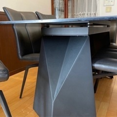 セラミック×アイアン　ダイニングテーブルセット