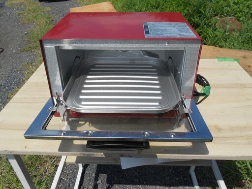 未使用品：ビックオーブントースター４枚焼き：冷凍ピザ受け皿あり、焼き網あり：