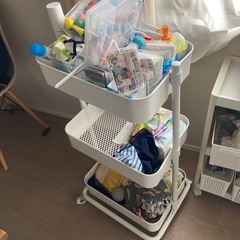 スチールワゴン（ニトリ、89cm）の画像