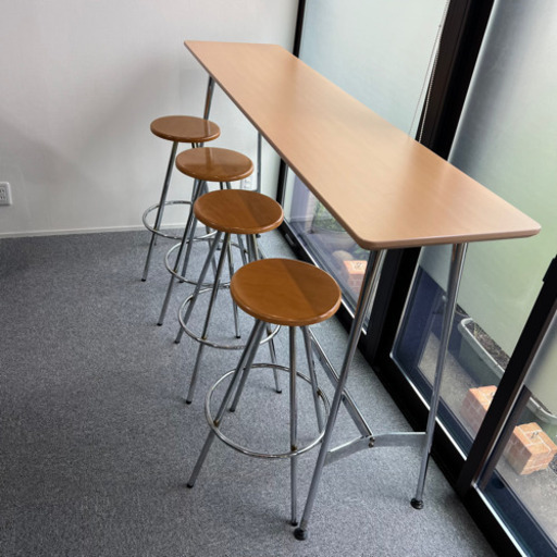 コクヨ　KOKUYO カウンターテーブル　椅子セット