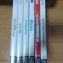 wiiのソフト6本の画像