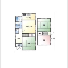 初期費用不要　ペット複数可　駐車場２台　庭付き戸建賃貸　即入居OK 民泊・転貸・高齢者OK - 富里市