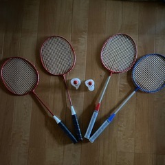 無料　バトミントンダブルスセット