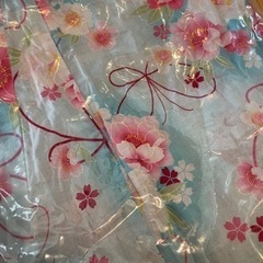 ❤️浴衣❤️160❤️女児❤️女性❤️作り帯❤️水色&ピンク❤️花柄❤️の画像