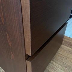 IKEA MALM チェスト　引き出し2段の画像