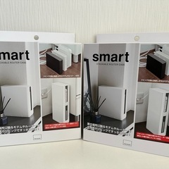 【1個目】tower ルーター収納 ホワイト 新品未使用 スタッキング可の画像