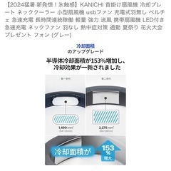 新品&未開封ネックファンの画像