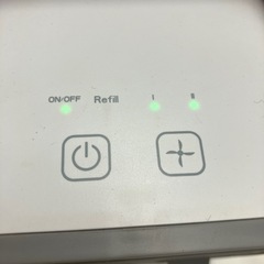 K2408-085 日本電興 ペットボトル給水式 卓上冷風扇 ND-RS2000B 通電確認済 中古 加湿機能は動作未確認の画像