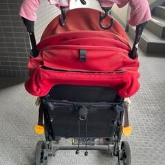 Combi (コンビ) A型ベビーカーとレインカバー F2plus AD-300 [ライジングレッド]の画像