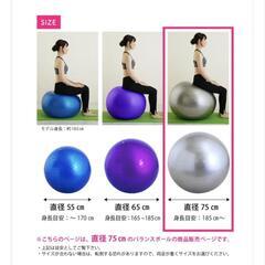 ほぼ新品 半額以下！バランスボールの画像