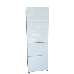 ジ0803-6 パナソニック3ドア冷蔵庫 全面クリスタル 自動製氷 NR-C370GC