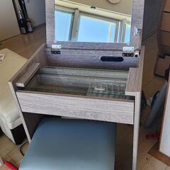 鏡台 ドレッサー テーブル 化粧台 メイク台の画像