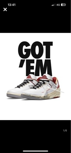 スニーカー aj2 off-white