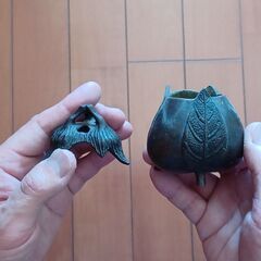 香枦　茄子　高岡銅器　茶道　香道　骨董　古美術　骨董品　古美術品　開運香枦　茄子　高岡銅器　茶道　香道　骨董　古美術　骨董品　古美術品　開運　アロマの画像