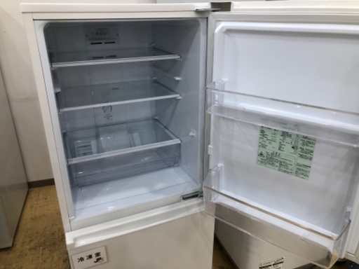 【半年間動作保証付き】AQUA 2ドア冷蔵庫168L 2020年製
