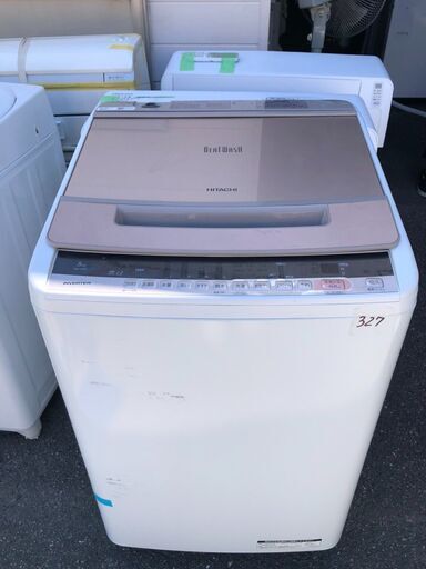 NO 327 北九州市内配送設置無料✨ BW-V80C 全自動洗濯機 ビートウォッシュ シャンパン [洗濯8.0kg /乾燥機能無 /上開き