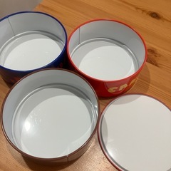 ミキハウス　缶　小物入れ　3段ケースの画像
