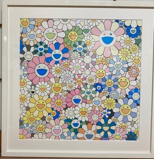 【大人気】村上隆　フラワー　額付き　サイン入り　ed300