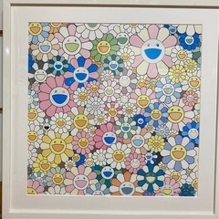 大人気】村上隆 フラワー 額付き サイン入り ed300