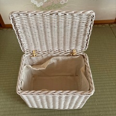ラタンバスケットセット※値下げしました(9月末まで)の画像