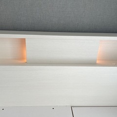 【3年未満使用】収納付きベッド白 ニトリの画像