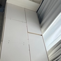 【3年未満使用】収納付きベッド白 ニトリの画像