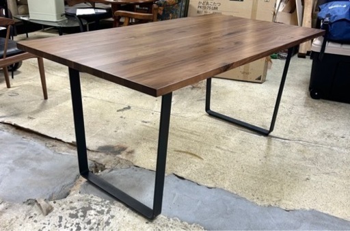 札幌市内配送可 展示品 関家具 ダイニング5点セット テーブル幅150cm ウォールナット